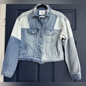 Vervet Oversized Distressed Denim Jacket - Size XS